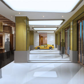 现代风格汽车销售展厅